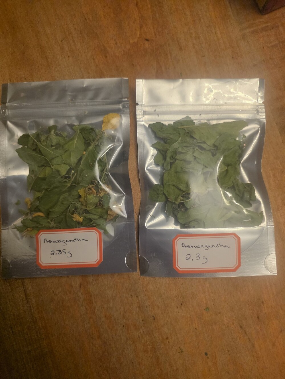 4.65 Grams Of Organic Ashwagandha Dried Herb